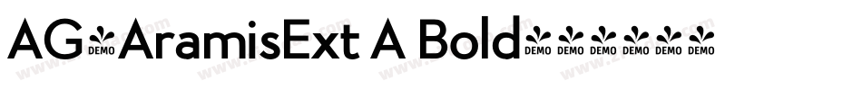AG-AramisExt A Bold字体转换